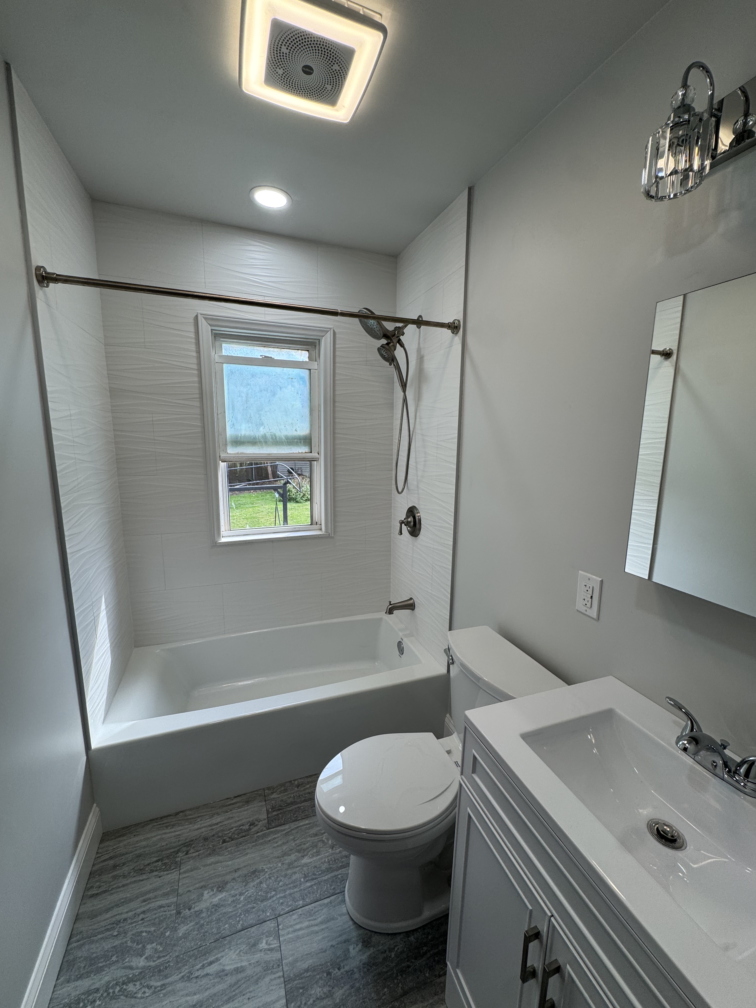 Bathroom remodel project in Cuyahoga County