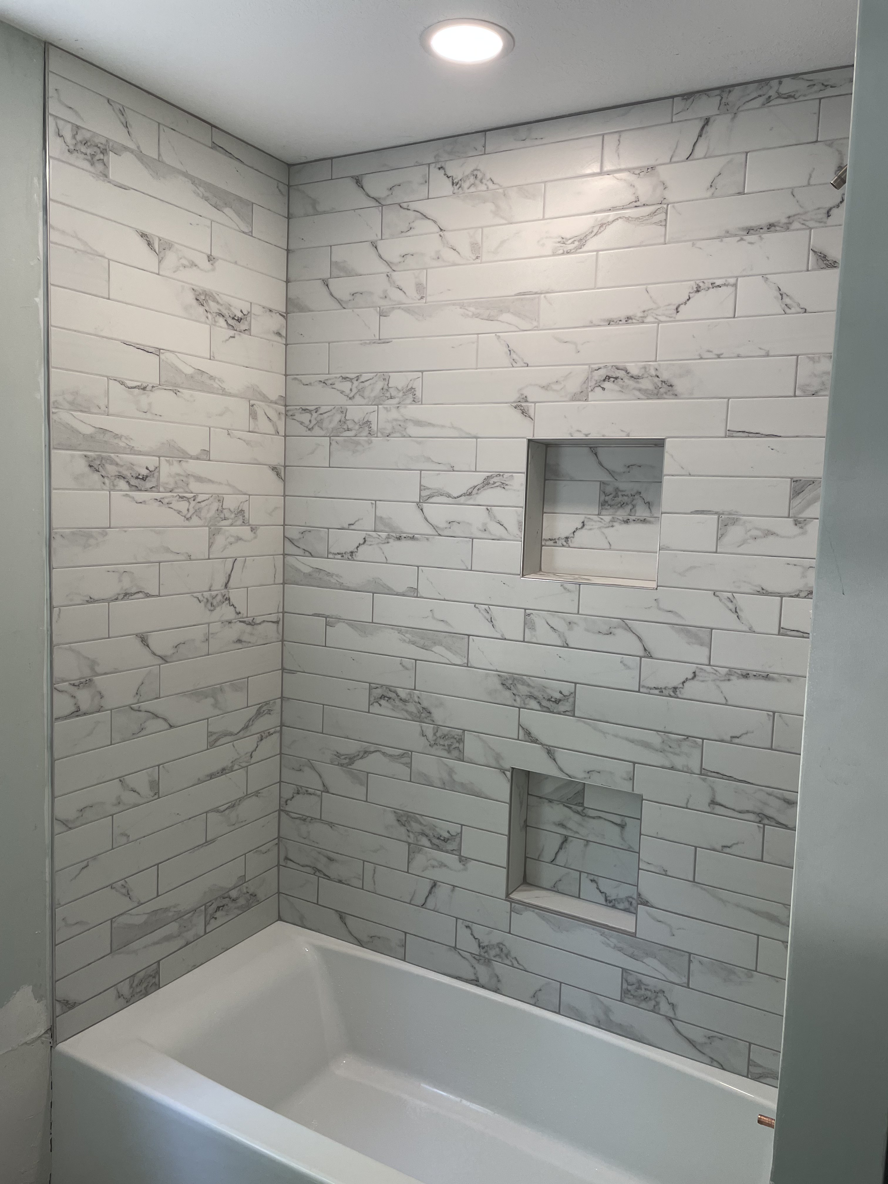 Bathroom remodel project in Cuyahoga County
