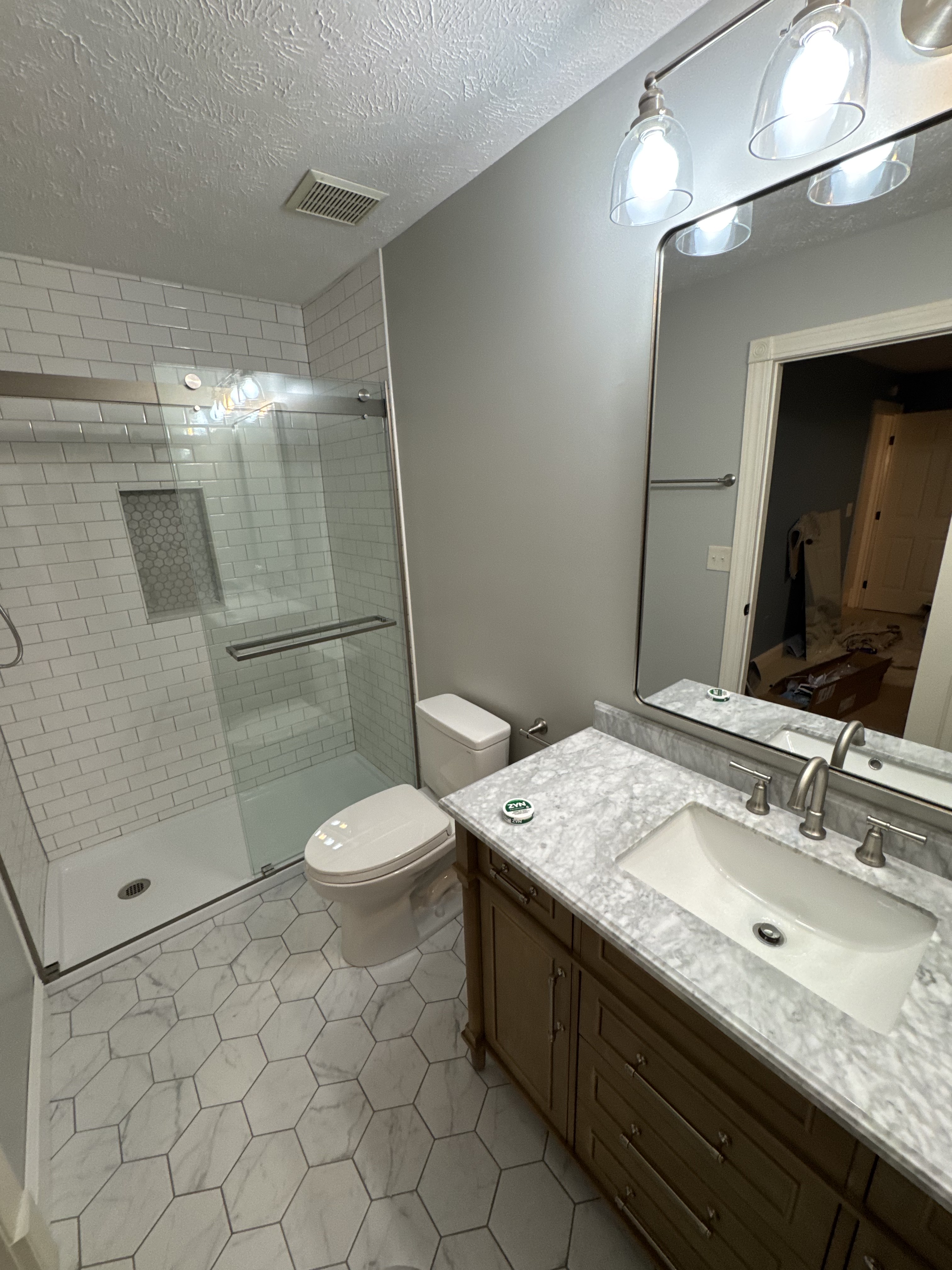 Bathroom remodel project in Cuyahoga County